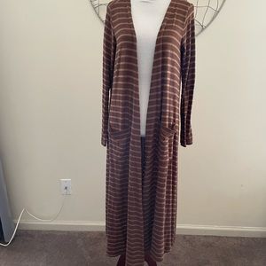 Long duster cardigan